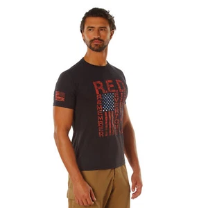 Rothco Athletic Fit R.E.D. T-Shirt - Remember Everyone Deployed Patriotic Tee - Bild 1 von 5
