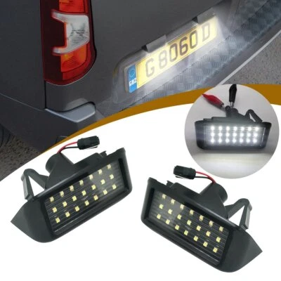 2x LED Licence Number Plate Light For Peugeot Expert II Partner Traveller Rifter - Image 1 of 4