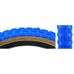 Pneumatico BMX Sunlite Comp III 20x2.125 Blu/Tan Wire (57-406 ISO) Classico - Foto 1 di 1