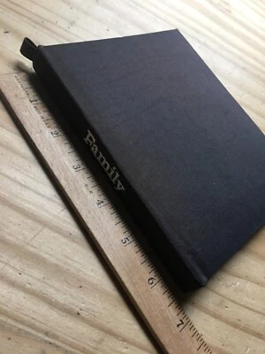 Cubierta encubierta de tela marrón encuadernada en tela álbum de fotos familiar para 5" W x 6,5" L Foto 1 de 4