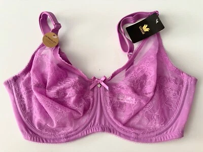 Sujetador Wacoal Nuevo con Etiquetas Retro Chic Con Aros Encaje Sin Forro Primera Flor 855186 38D Foto 1 de 2