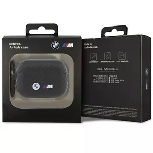 BMW M Series Carbon Double Metal With Ring Case for Airpods Pro 2 Black - NEW - Picture 1 of 3