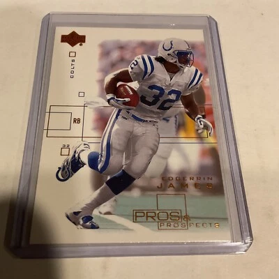 2001 Upper Deck Pros and Prospects Football Card Edgerrin James #37 🏈 HOF Colts - Image 1 of 3