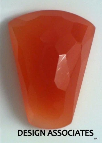 SARD CALCEDONIA 22X16 MM CORTE VENTILADOR TABLERO DE AJEDREZ CABUJÓN TODO NATURAL Foto 1 de 1