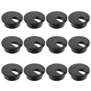 12 PCS Kabellochabdeckung Schreibtisch-Kabel-Organizer Drahtlochabdeckung - Afbeelding 1 van 12
