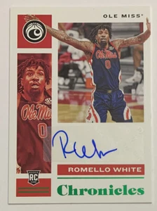 Selecciones del draft de Panini Chronicles 2021-22 Romello blanco autógrafo verde RC #CR-RWH - Imagen 1 de 2
