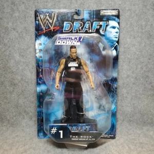WWE SMACK DOWN DRAFT #1 THE ROCK WRESTLING FIGURE JAKKS PACIFIC 2002 - Imagen 1 de 5