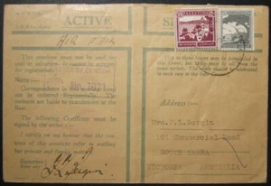 1940 WWII Australian army cover on last empire-wide airmail route from Palestine - Picture 1 of 2