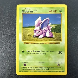 Shadowless Nidoran Base Set 55/102 - Pokemon CCG WoTC Englisch - Bild 1 von 2