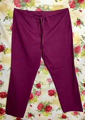 PANTALONES EXFOLIANTES MÉDICOS ENFERMERÍA TRABAJO UNISEX CORDÓN TALLA XL ROJO Foto 1 de 2