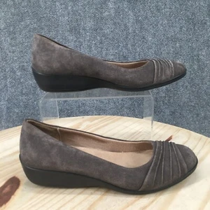 Lifestride Shoes Womens 8.5 M Intra Casual Comfort Slip On Flats Brown Fabric - Picture 1 of 18