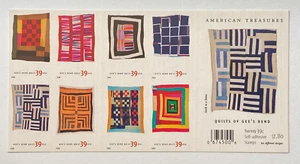Scott #4089-98 - 2006 "Quilts of Gee's Bend" - 39¢ Pane of 20 - Free Shipping - Picture 1 of 2