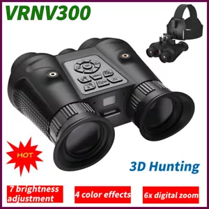 VRNV300 300M Infrared Night Vision Binocular 6X Digital Zoom 3D Hunting Telescop - Picture 1 of 23