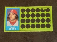 1981 Topps Scratch-Off Baseball Card #084-Dave Collins, Cincinnati Reds