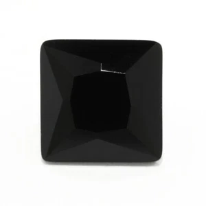SIMULATED BLACK ONYX 8 MM SQUARE CUT 6 PIECE SET F-4373 - Picture 1 of 1