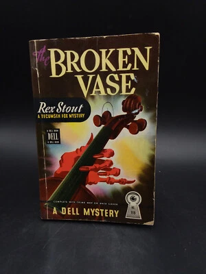Rex Stout THE BROKEN VASE vintage 1946 Dell #115 mapback Tecumseh Fox - Image 1 of 4