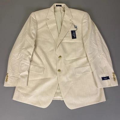 Blazer Chaps Para Hombre 42R Beige Dos Botones Abrigo Deportivo Carrera Negocios Informal Nuevo con Etiquetas Foto 1 de 4