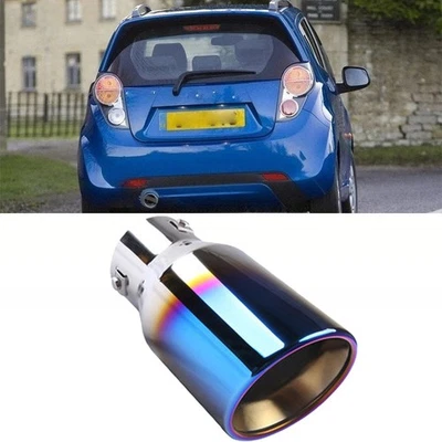 Car Exhaust Pipe Rear Tips Tail Throat Muffler Stainless For Chevrolet Spark Foto 1 de 4