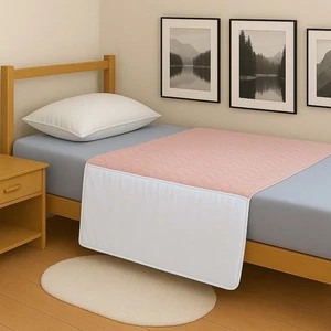 2 Washable Bed Pads with Tucks, incontinence, for Adults and Children, 85x90cm - Picture 1 of 6