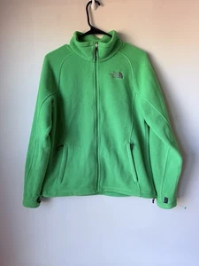 Giacca North Face donna verde medio full zip pile outdoor escursionismo pullover - Foto 1 di 7