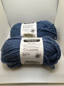2 Skeins Loops and Threads Charisma Yarn Denim - Picture 1 of 2