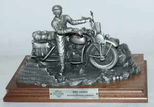 Motocicleta HUDSON CREEK en caja Harley Davidson peltre Segunda Guerra Mundial mensajería edición limitada - Imagen 1 de 10