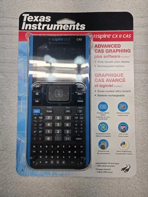 NEW! Texas Instruments TI-Nspire CX II CAS Graphing Calculator Black | Blue - Image 1 of 4