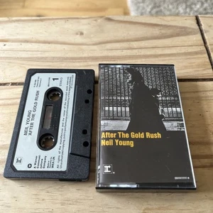 NEIL YOUNG - CASSETTE TAPE WITH PAPER LABELS - AFTER THE GOLD RUSH - German - Picture 1 of 3