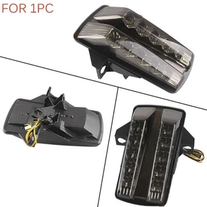 For Suzuki SV650 2003-2008 Black ABS LED Tail Light Running Brake Turn Signals - Picture 1 of 5
