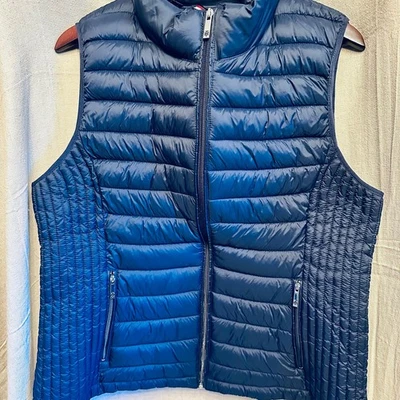Tommy Hilfiger Chaleco Puffer Azul Para Mujer XL Deportivo Atletismo Foto 1 de 4