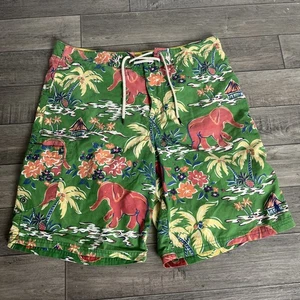 Pantalones Cortos Polo Ralph Lauren Para Hombre Talla 32W Floral Patrón Elefante Cremallera Mosca - Imagen 1 de 10