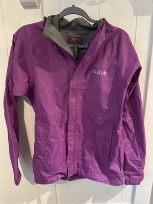 Rab Downpour Waterproof Hooded Rain jacket Women's Size M - Purple - Image 1 of 3
