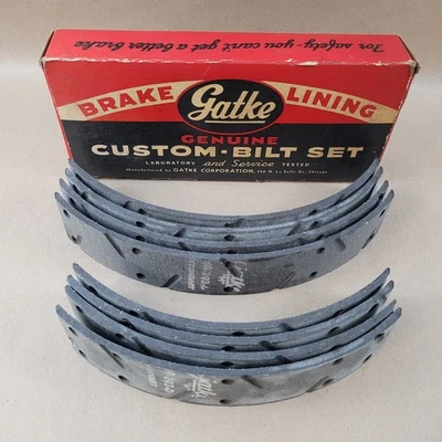 Nuevos revestimientos de freno Gatke BR292D 1937-41 Olds 1939-41 Pontiac 1941 Hudson NOS Foto 1 de 4