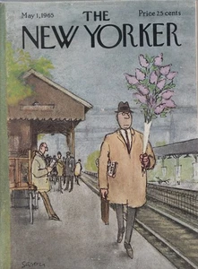 May 1    1965   new yorker magazine  cover by SAXON -----426 - Picture 1 of 1