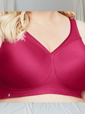 Glamorise Magiclift SPORT 1006 Wirefree Bra Ruby Red 48F NEW - Image 1 of 4