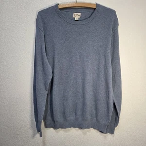 Knit By J Crew Pullover Hellblau Rundhals 100% Baumwolle Herren Re Imagined Größe XL - Bild 1 von 15