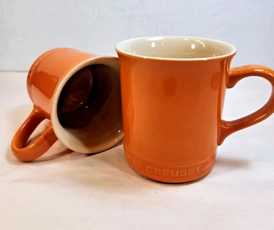 Le Creuset Potiron Orange Set of 2 Vancouver Stoneware 14 oz Mugs Second Choice - Image 1 of 4