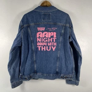 Chaqueta de mezclilla Levi’s para mujer XL asiática americana niñas noche 2024 motociclista informal - Imagen 1 de 19