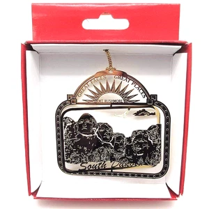 Ornamento Monte Rushmore Dakota del Sur Viaje Latón Patriótico Presidentes de Estados Unidos - Imagen 1 de 6