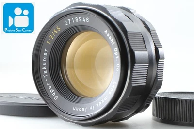 🎦👀✨MINT✨ Pentax Super Takumar 55mm f2 Standard Prime Lens M42 Yellow Letters - Image 1 of 4