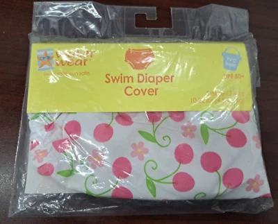 Cubierta de pañal de natación IPlay Water Wear pullup cerezas blancas impermeable 6-12 meses NUEVO Foto 1 de 2