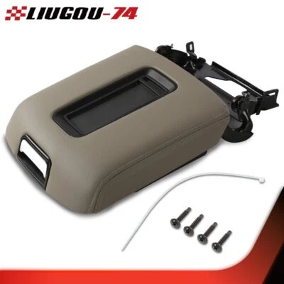 Fit For 15-19 Chevrolet GMC Tahoe Yukon Center Console Armrest Lid Brown New Foto 1 de 4