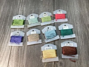 Thread Sample Lot 10 SAMPLES SIZE ROD WINDING/REPAIR/SEWING/CRAFTING - Picture 1 of 12