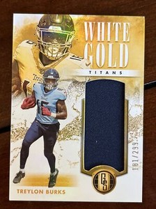 2023 Gold Standard Treylon Burks White Gold Patch #/299 Titans
