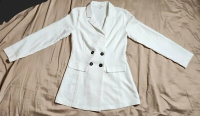 Have Los Angeles 女式西装外套小号/S 长袖白色 — 第 1/4 张图片
