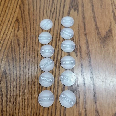 Halo Interactive Strategy Game 12 Weapon Tokens 2008 Replacement Pieces Parts - Image 1 of 2