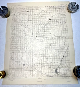 Vintage 1941 Topographic Map - Caldwell, Kansas - 19.75" x 16.5" - Picture 1 of 8
