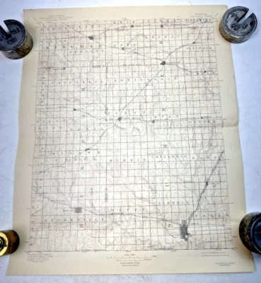 Vintage 1941 Topographic Map - Caldwell, Kansas - 19.75" x 16.5" - Image 1 of 4