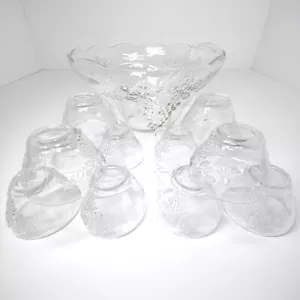 Vintage Anchor Hocking Kristall Bowle Schüssel Set - Anker Glas - Lancaster, Oh USA - Bild 1 von 17