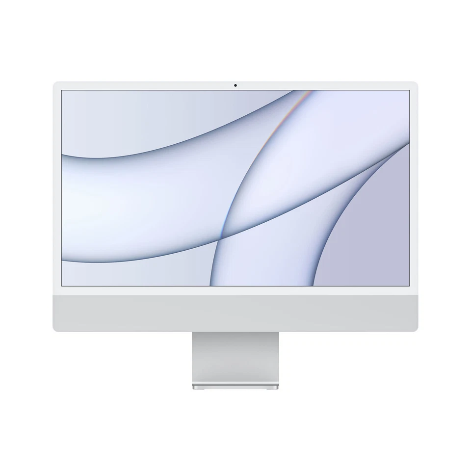 Apple iMac 24" (256GB SSD, Apple M1, 3.20GHz, 8GB, 8-Core GPU) Silver - MGPC3LL/A (April, 2021)